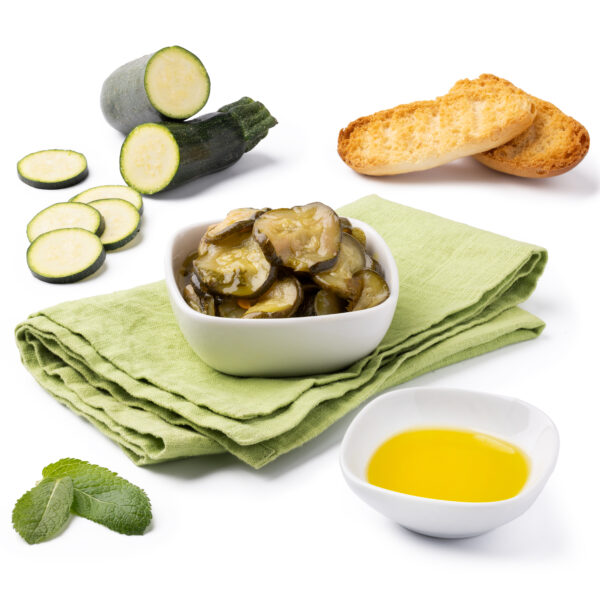 Zucchine e Menta in olio extravergine di oliva