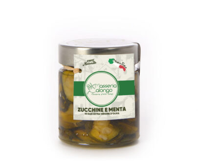 Zucchine e Menta in olio extravergine di oliva, 220g